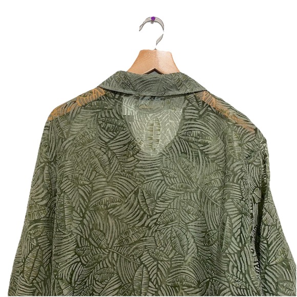 VTG Alfred Dunner Women's Green Button Down Top Size‎ 18W - Picture 10 of 15